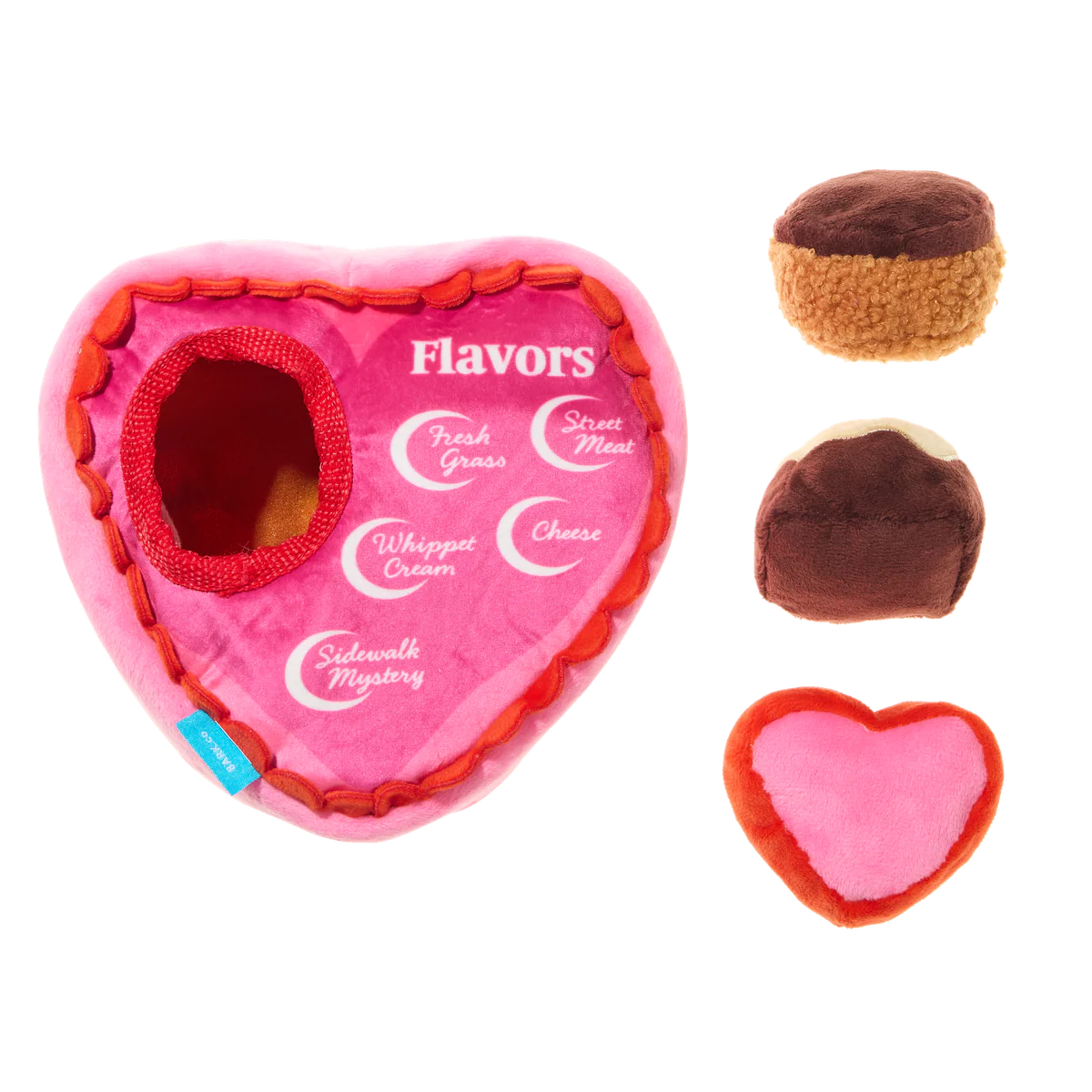 My Furry Valentine Chocolicks Plush Multi-Part + Enrichment Dog Toy - Image 3