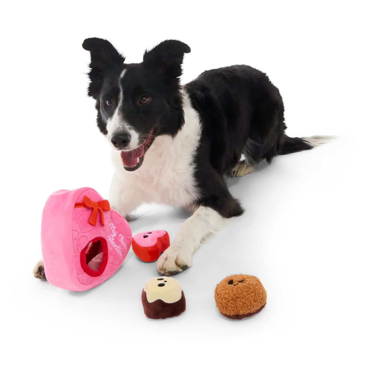 My Furry Valentine Chocolicks Plush Multi-Part + Enrichment Dog Toy - Image 7