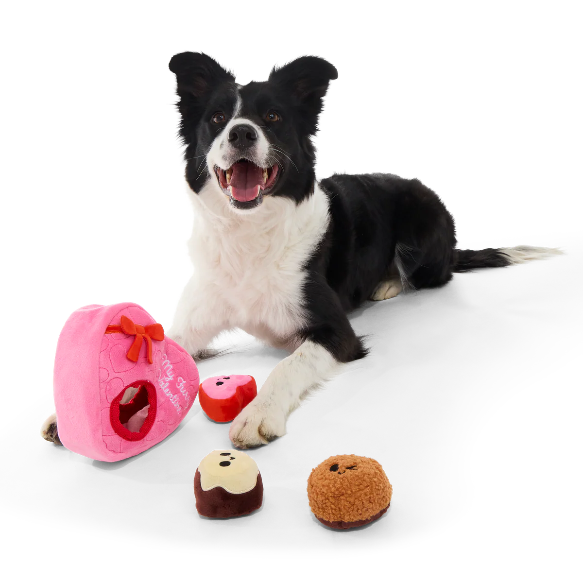 My Furry Valentine Chocolicks Plush Multi-Part + Enrichment Dog Toy - Image 9